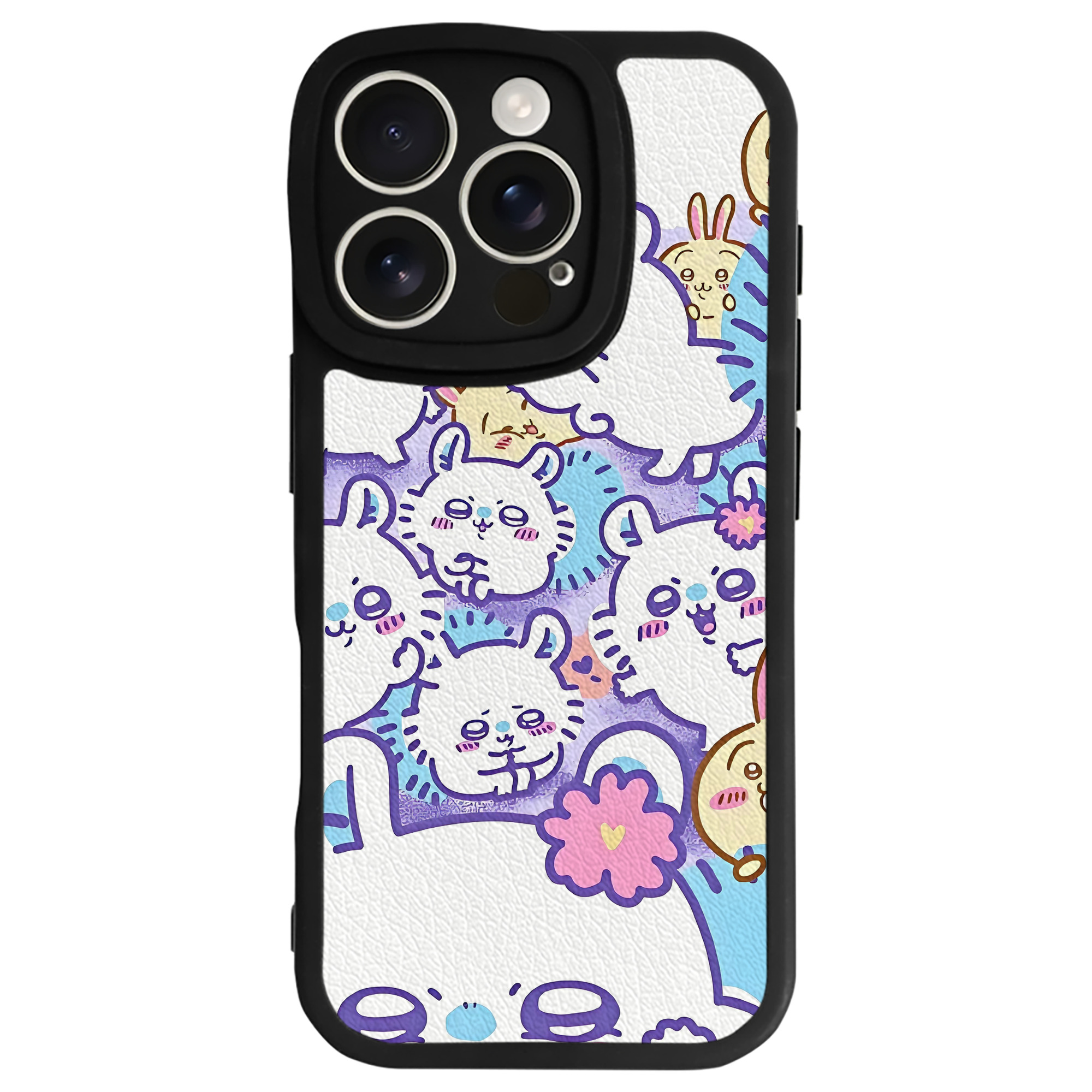 （画像用） ちいかわ Chii-kawa 【iPhone 16シリーズ対応】シリコンスマホケース（レザー調） 材質：シリコン